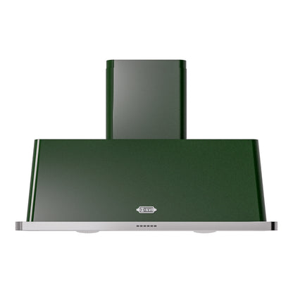 ILVE Majestic II 48 inch Wall Mount Range Hood Stainless Steel Trim Emerald Green