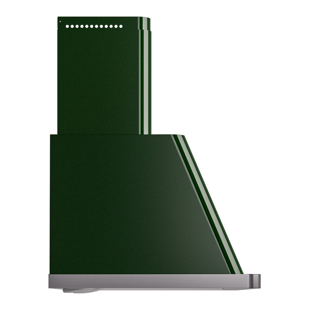 ILVE Majestic II 48 inch Wall Mount Range Hood Stainless Steel Trim Emerald Green