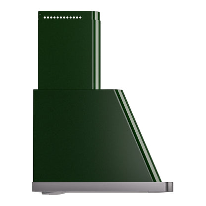 ILVE Majestic II 48 inch Wall Mount Range Hood Stainless Steel Trim Emerald Green