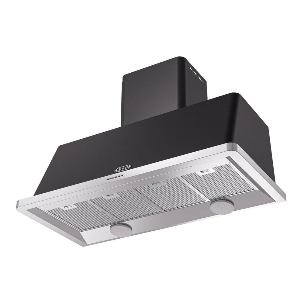 ILVE Majestic II 48 inch Wall Mount Range Hood Stainless Steel Trim Graphite Matte