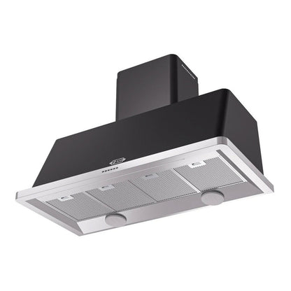 ILVE Majestic II 48 inch Wall Mount Range Hood Stainless Steel Trim Graphite Matte