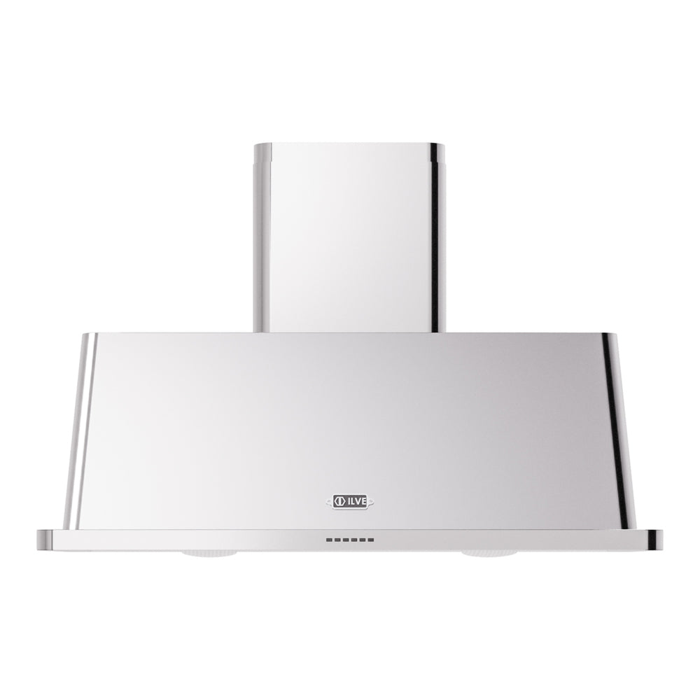 ILVE Majestic II 48 inch Wall Mount Range Hood Stainless Steel Trim Stainless Steel