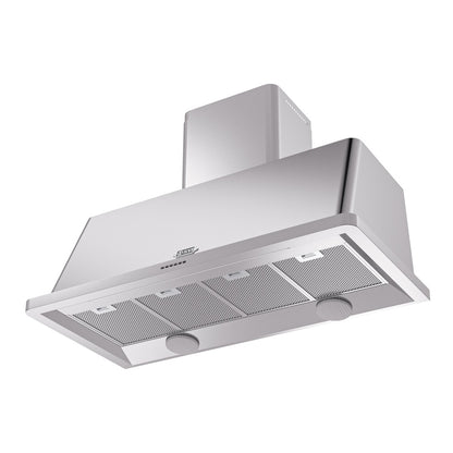 ILVE Majestic II 48 inch Wall Mount Range Hood Stainless Steel Trim Stainless Steel