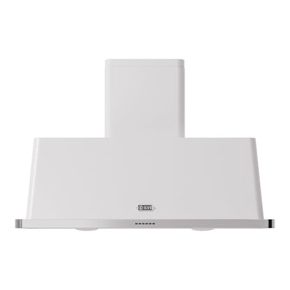 ILVE Majestic II 48 inch Wall Mount Range Hood Stainless Steel Trim White
