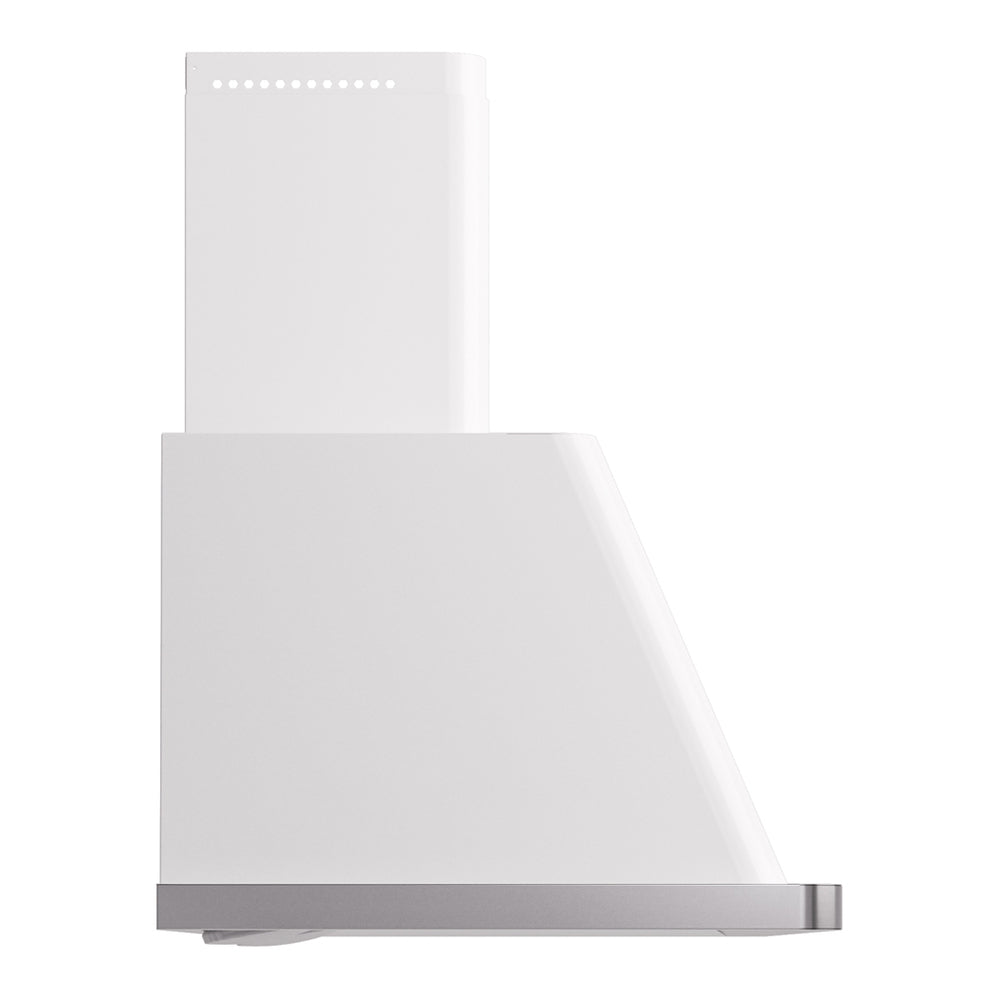 ILVE Majestic II 48 inch Wall Mount Range Hood Stainless Steel Trim White