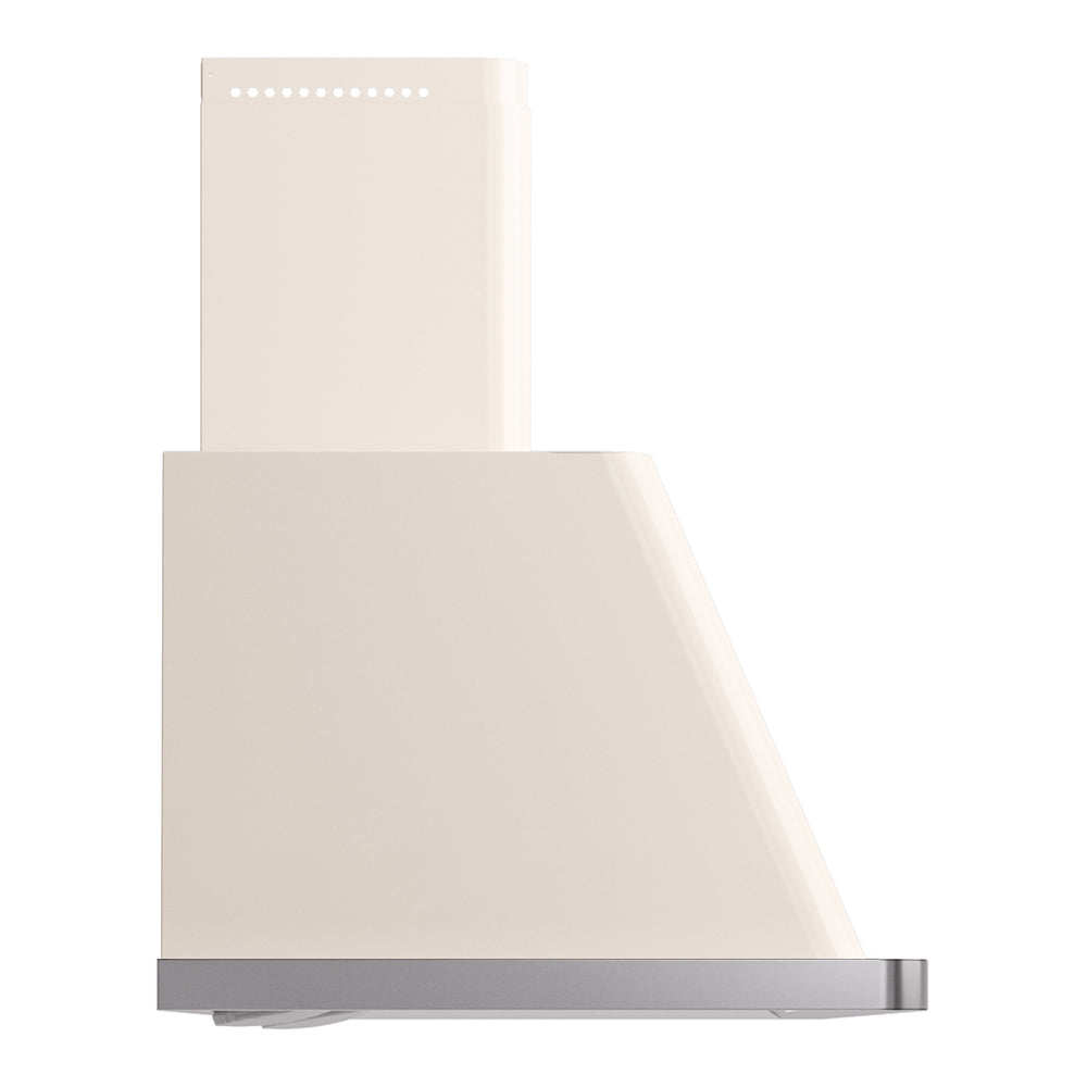 ILVE Majestic II 60 inch Wall Mount Range Hood Stainless Steel Trim Antique White