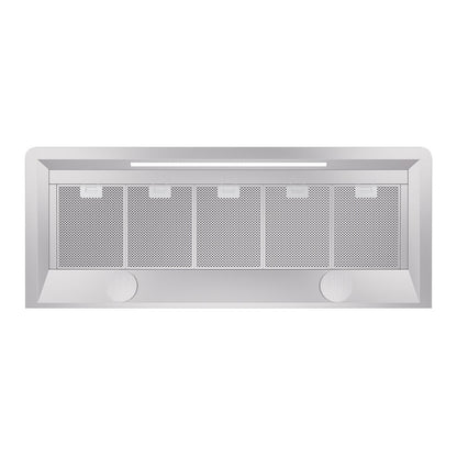 ILVE Majestic II 60 inch Wall Mount Range Hood Stainless Steel Trim Burgundy