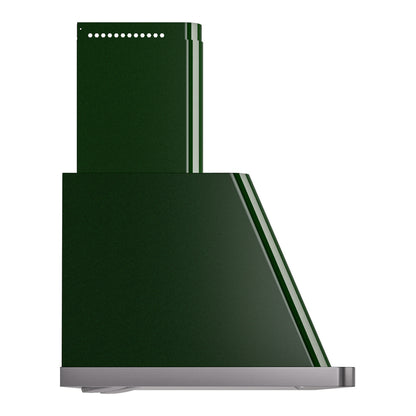 ILVE Majestic II 60 inch Wall Mount Range Hood Stainless Steel Trim Emerald Green