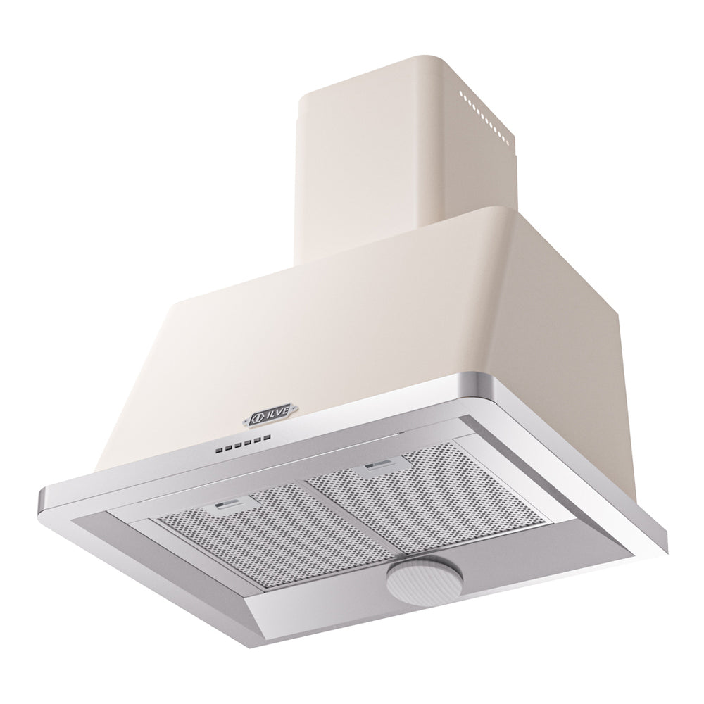ILVE Majestic II 30 inch Wall Mount Range Hood Stainless Steel Antique White