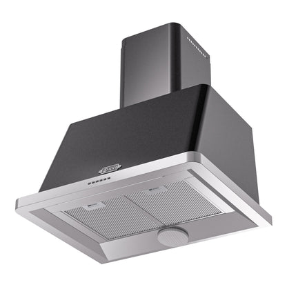 ILVE Majestic II 30 inch Wall Mount Range Hood Stainless Steel Glossy Black