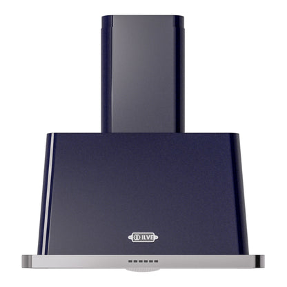 ILVE Majestic II 30 inch Wall Mount Range Hood Stainless Steel Midnight Blue