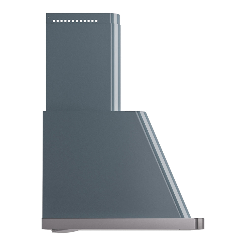 ILVE Majestic II 36 inch Wall Mount Range Hood Stainless Steel Blue Grey