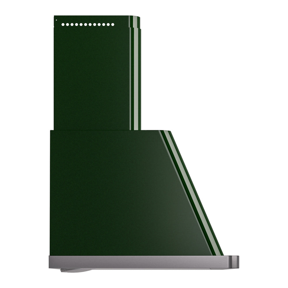 ILVE Majestic II 36 inch Wall Mount Range Hood Stainless Steel Emerald Green