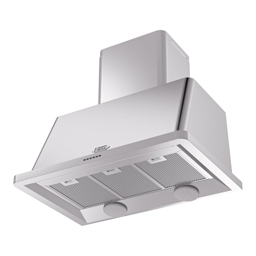 ILVE Majestic II 36 inch Wall Mount Range Hood Stainless Steel Stainless Steel