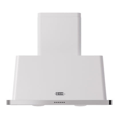 ILVE Majestic II 36 inch Wall Mount Range Hood Stainless Steel White
