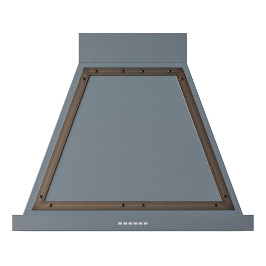 ILVE Nostalgie II Noblesse 30" Blue Grey Range Hood with 600 CFM