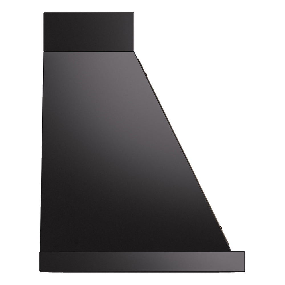 ILVE Nostalgie II Noblesse 30" Glossy Black Range Hood with 600 CFM