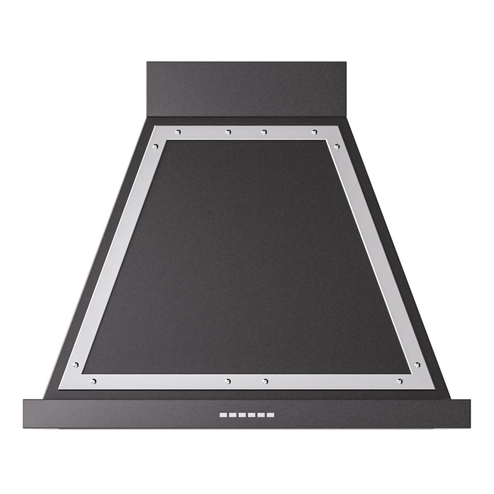 ILVE Nostalgie II Noblesse 30" Glossy Black Range Hood with 600 CFM