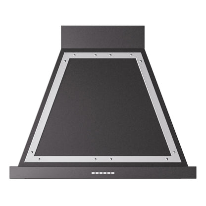 ILVE Nostalgie II Noblesse 30" Glossy Black Range Hood with 600 CFM