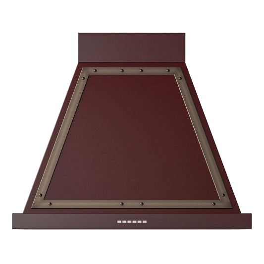 ILVE Nostalgie II Noblesse 30" Burgundy Range Hood with 600 CFM
