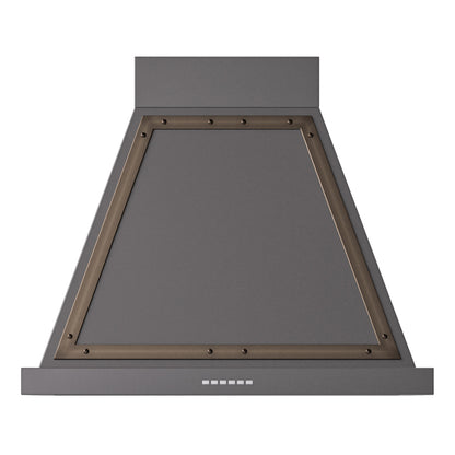 ILVE Nostalgie II Noblesse 30" Graphite Matte Range Hood with 600 CFM