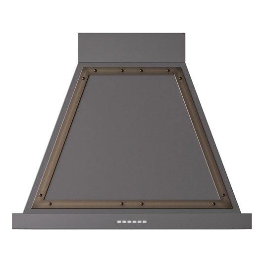 ILVE Nostalgie II Noblesse 30" Graphite Matte Range Hood with 600 CFM