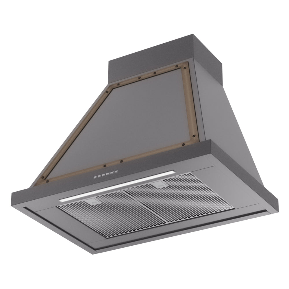 ILVE Nostalgie II Noblesse 30" Graphite Matte Range Hood with 600 CFM