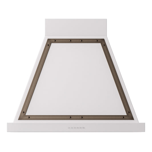 ILVE Nostalgie II Noblesse 30" White Range Hood with 600 CFM