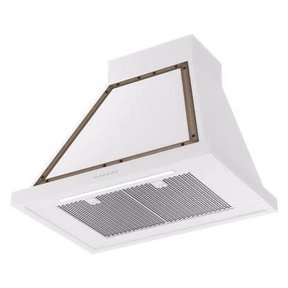 ILVE Nostalgie II Noblesse 30" White Range Hood with 600 CFM
