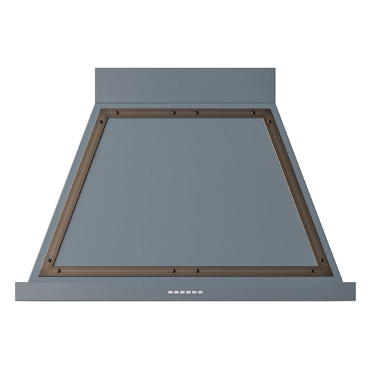 ILVE Nostalgie II Noblesse 36" Blue Grey Range Hood with 600 CFM