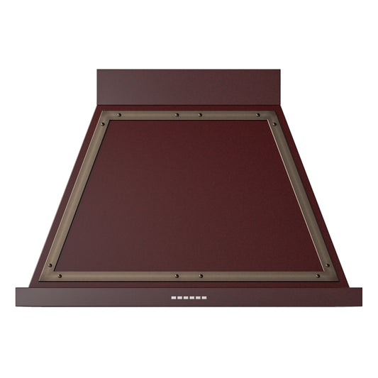 ILVE Nostalgie II Noblesse 36" Burgundy Range Hood with 600 CFM