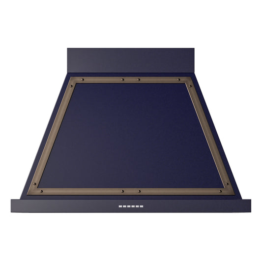 ILVE Nostalgie II Noblesse 36" Midnight Blue Range Hood with 600 CFM