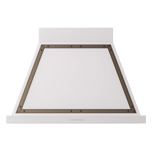 ILVE Nostalgie II Noblesse 36" White Range Hood with 600 CFM