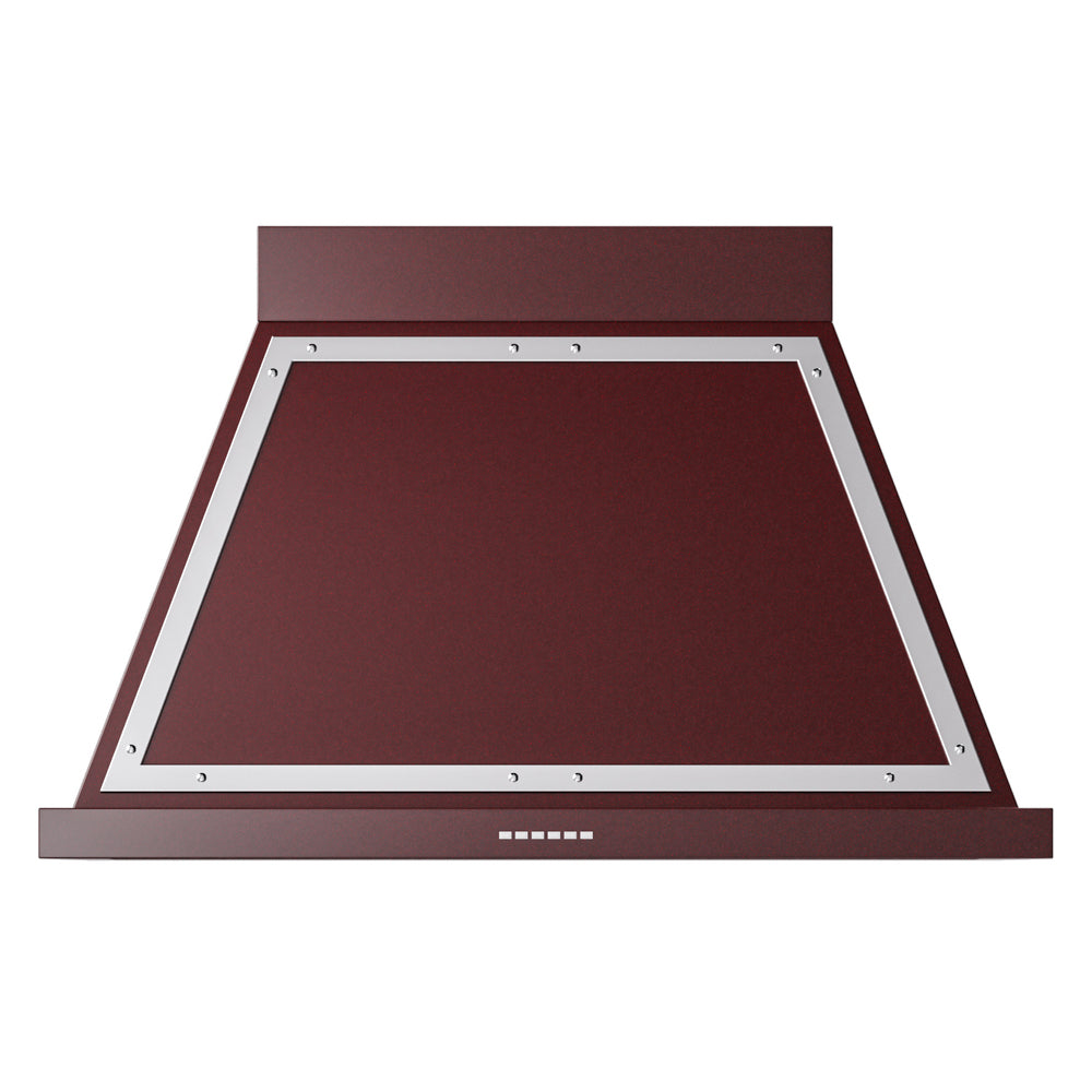 ILVE Nostalgie II Noblesse 40" Burgundy Range Hood with 600 CFM