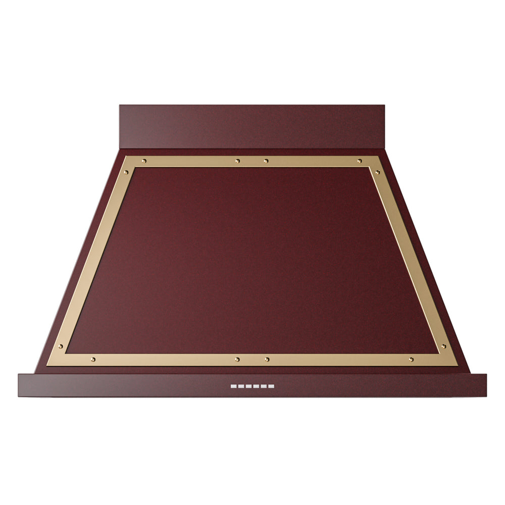 ILVE Nostalgie II Noblesse 40" Burgundy Range Hood with 600 CFM