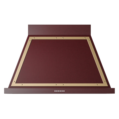 ILVE Nostalgie II Noblesse 40" Burgundy Range Hood with 600 CFM