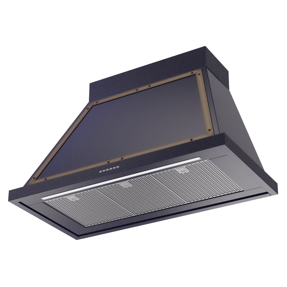 ILVE Nostalgie II Noblesse 40" Midnight Blue Range Hood with 600 CFM