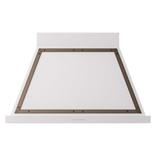 ILVE Nostalgie II Noblesse 40" White Range Hood with 600 CFM