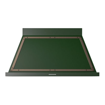 ILVE Nostalgie II Noblesse 48" Emerald Green Range Hood with 600 CFM