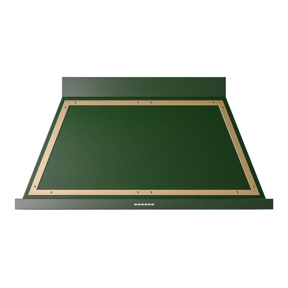 ILVE Nostalgie II Noblesse 48" Emerald Green Range Hood with 600 CFM