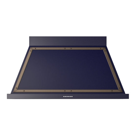 ILVE Nostalgie II Noblesse 48" Midnight Blue Range Hood with 600 CFM