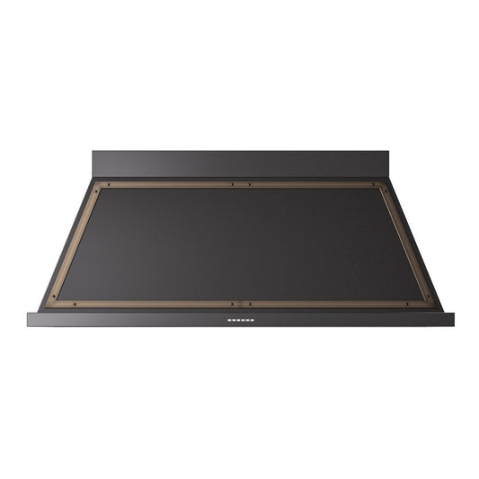 ILVE Nostalgie II Noblesse 60" Glossy Black Range Hood with 600 CFM