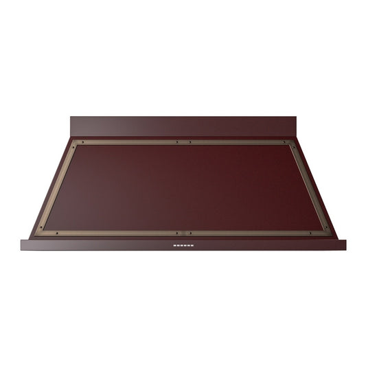 ILVE Nostalgie II Noblesse 60" Burgundy Range Hood with 600 CFM