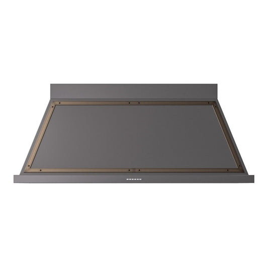 ILVE Nostalgie II Noblesse 60" Graphite Matte Range Hood with 600 CFM