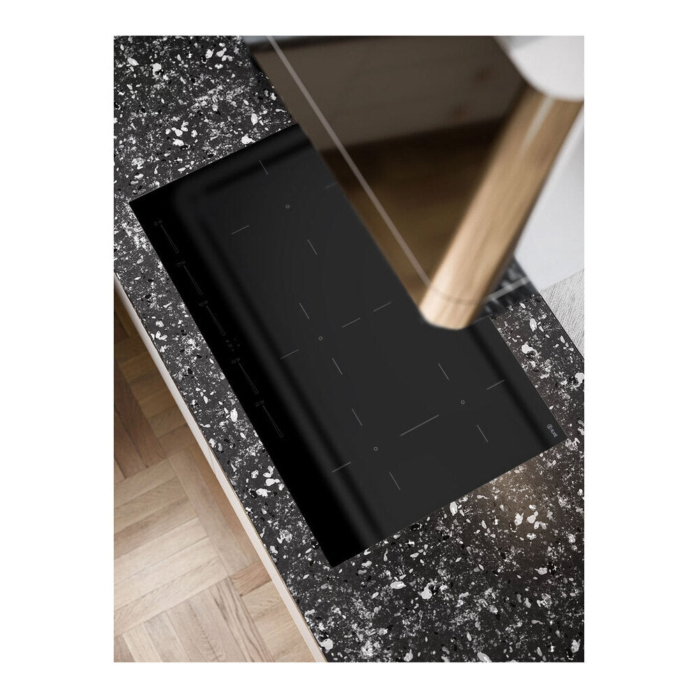 ILVE Professional Plus II 36" Glossy Black Built-In Induction Cooktop with 5 Element Zones
