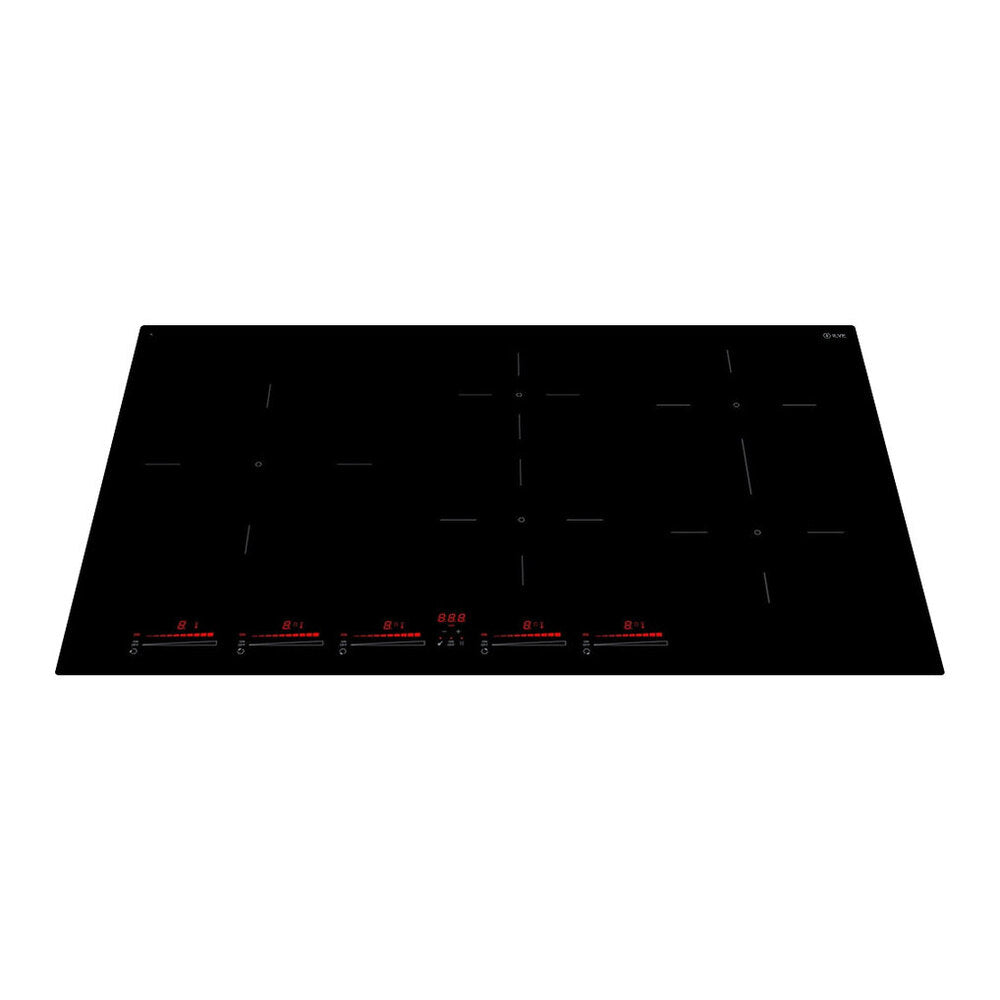 ILVE Professional Plus II 36" Glossy Black Built-In Induction Cooktop with 5 Element Zones