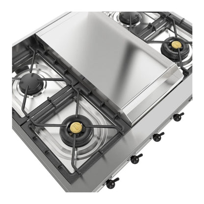 ILVE Nostalgie II 36" Stainless Steel Built-In Gas Rangetop with 6 Burners and Griddle Liquid Propane