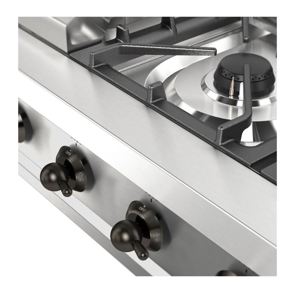 ILVE Nostalgie II 36" Stainless Steel Built-In Gas Rangetop with 6 Burners and Griddle Liquid Propane