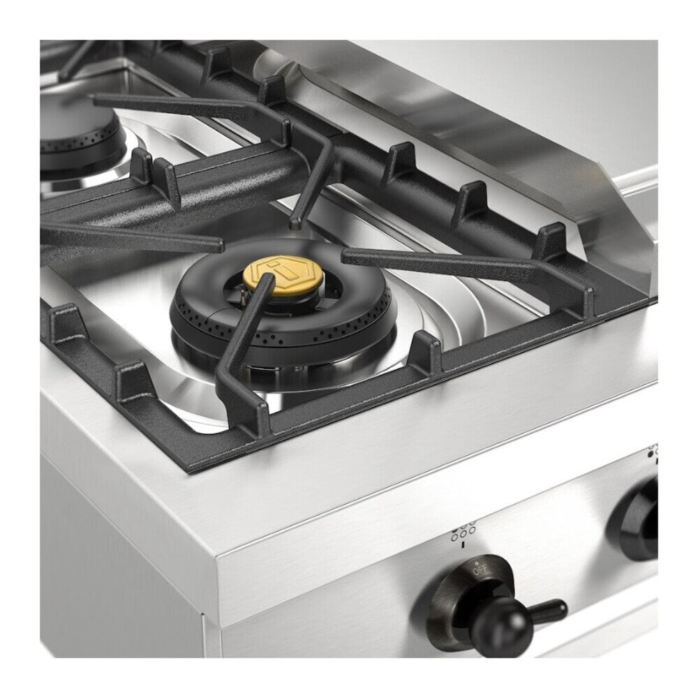 ILVE Nostalgie II 36" Stainless Steel Built-In Gas Rangetop with 6 Burners and Griddle Liquid Propane
