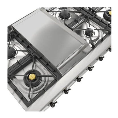 ILVE Nostalgie II 48" Stainless Steel Built-In Gas Rangetop with 8 Burners and Griddle Natural Gas